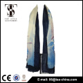 Woven blending cashmere feeling printing scarf